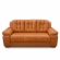 Sofá 3 Lugares Pitsburgo 2.07m Espuma D33 e Molas S - Terracota