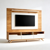 Estante Home Status 2.00m TV até 60 polegadas - Cinamomo/Off White