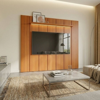 Painel Encanto com LED para TV até 75 Polegadas em MDF