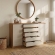 Cômoda 2 Portas 7 Gavetas Bari  Branco Safira