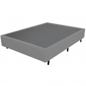 Base Box Casal Universal - Veludo Cinza