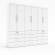Guarda-Roupa Casal Austin Plus 6 Portas e 12 Gavetas - Branco