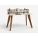 Escrivaninha Kiwi 1.20m com Nichos Organizadores 100% MDF - Off White/Cedro