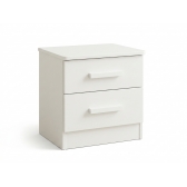 Mesa de Cabeceira New Athos 2 Gavetas - Branco