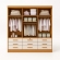 Guarda-Roupa Casal Tucson 3 Portas de Correr e 9 Gavetas - Cinamomo/Off White