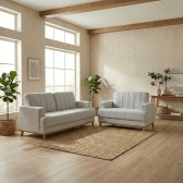Conjunto Sofá 3 e 2 Lugares Roma Linho Trento
