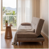 Sofá-Cama 3 Lugares Madrid Reclinável com Espuma D26 - Veludo