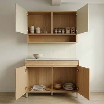 Cozinha Simone Mendes 2 Peças Aéreo e Balcão 120cm