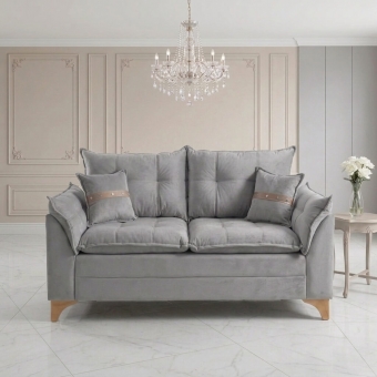 Sofá Living Firenze 2,00m Assento D28 Soft e Molas Espirais