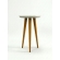Mesa Lateral Yara 0.53m Off White com Pés Palito