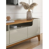 Rack para TV até 75 Polegadas Flay 2.20m Off White Cinamomo