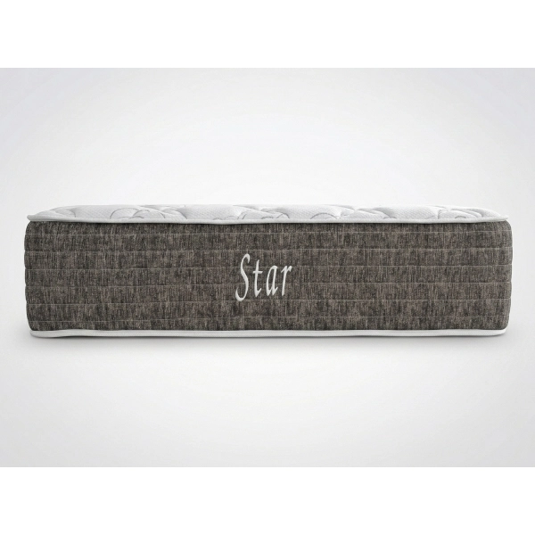 Colchão Queen de Molas Ensacadas Star Superpocket - marrom/branco
