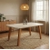 Mesa de Jantar 4 Lugares Arizona Tampo de Vidro - Off White/Naturale