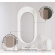Espelho Decorativo Oval com Moldura em Laca Bello