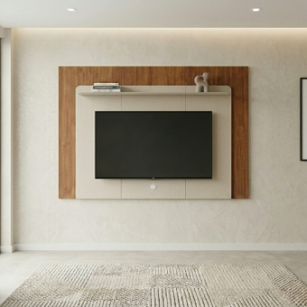 Painel para TV com Iluminação LED Begonia