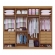 Guarda-Roupa Casal Ripado Boston 8 Portas 8 Gavetas 100% MDF - Cinamomo/Off White