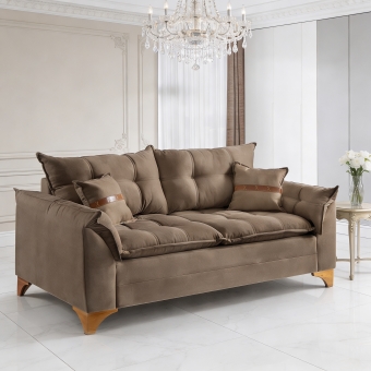 Sofá Living Firenze 2,00m Assento D28 Soft e Molas Espirais