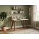 Escrivaninha Kiwi 1.20m com Nichos Organizadores 100% MDF - Off White/Cedro