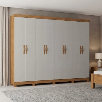 Guarda-Roupa Casal Valsa 8 Portas 6 Gavetas