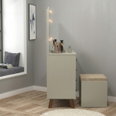 Penteadeira Camarim com LED Melina Off White