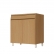 Balcão de Cozinha Simone Mendes 2 Portas 1 Gaveta 80cm em MDF - Carvalho