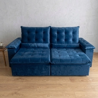 Sofá Retrátil e Reclinável Grécia com Pillow Top