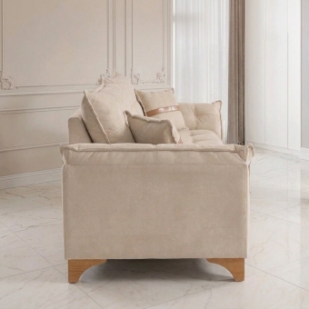 Sofá Living Firenze 2,00m Assento D28 Soft e Molas Espirais