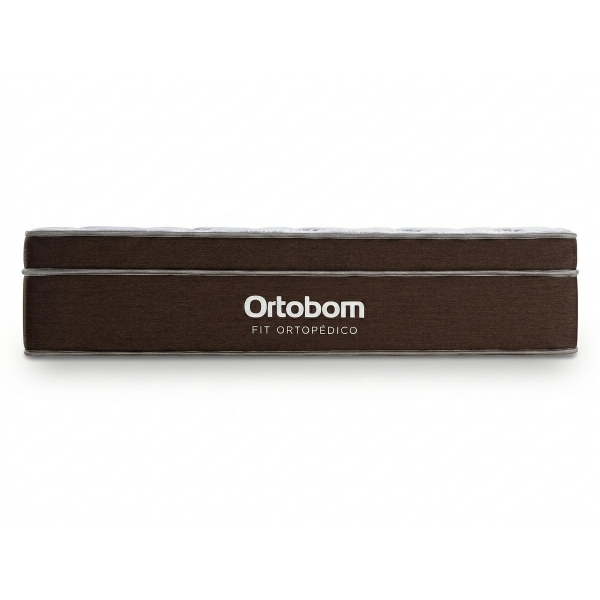Colchão Queen Fit Ortopédico - Marrom/Branco
