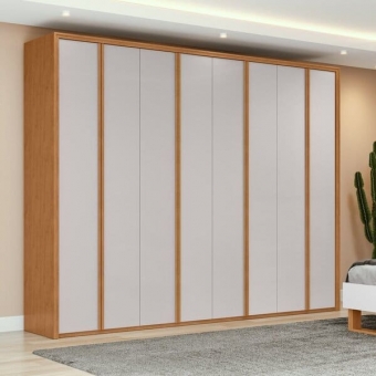 Guarda-Roupa Casal Logan 8 Portas 100% MDF