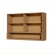 Armário Aéreo Simone Mendes 1.20m Duas Portas Ripado MDF - Carvalho/Greige