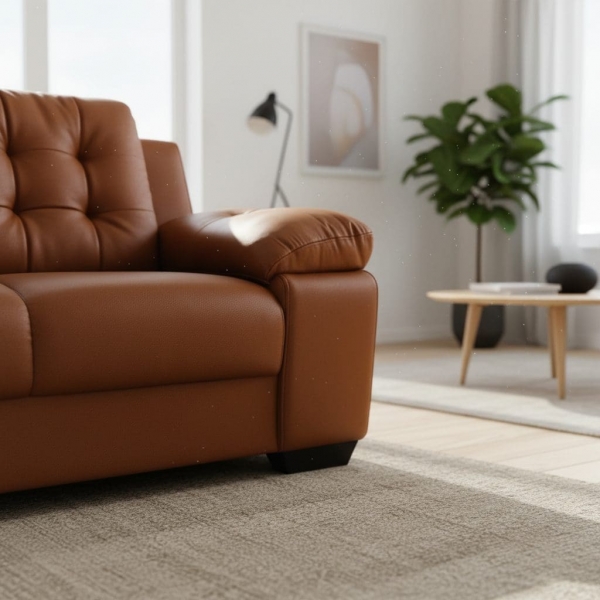 Sofá 2 Lugares Pitsburgo 1.57m Espuma D33 e Molas S - Terracota