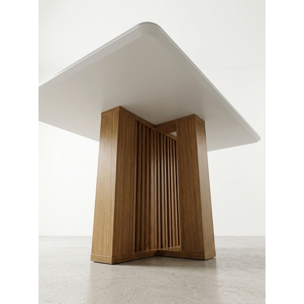 Mesa de Jantar Granada 1.60x0.80 Cinamomo MDF - 1.20X1.20
