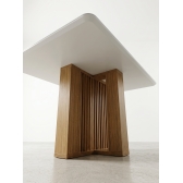 Mesa de Jantar Granada 1.60x0.80 Cinamomo MDF - 1.20X1.20