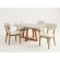 Mesa de Jantar Slim Camélia 4 Cadeiras 100% MDF 130 x 80 cm