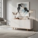 Buffet Begonia 1.60m com Cantos Curvos e Amortecedores - Off White/Nature