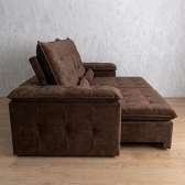 Sofá Retrátil e Reclinável Grécia com Pillow Top - Marrom