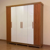 Guarda-Roupa Casal Cabo Frio 6 Portas - Nature/Off White