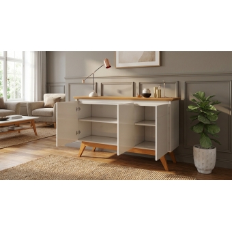 Buffet Gardenia 3 Portas com Tampo em MDF 25mm