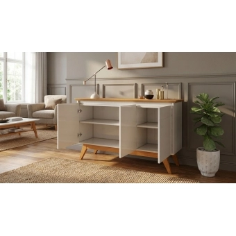 Buffet Gardenia 3 Portas com Tampo em MDF 25mm