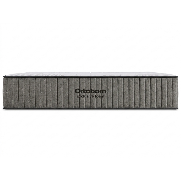 Colchão Queen de Espuma D33 Foam - Branco/Cinza