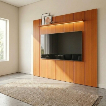 Painel Encanto com LED para TV até 75 Polegadas em MDF