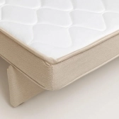 Sofá Cama Casal Morfeo 1.50m com Espuma D28 e Almofadas - Bege