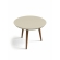 Mesa de Centro Yara 0.67m Off White com Pés Palito
