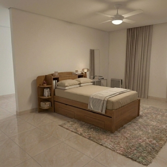 Cama Solteiro Denver Plus com Auxiliar e 2 Gavetas