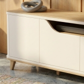 Conjunto Painel Encanto 2,80m com LED e Rack Everest 2,40m
