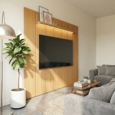 Painel com LED para TV até 75 Polegadas em MDF 2.80m Lumi