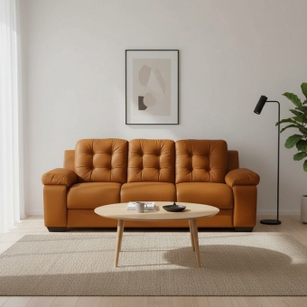 Sofá 3 Lugares Pitsburgo 2.07m Espuma D33 e Molas S