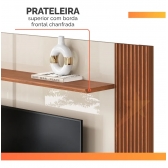 Rack com Painel Olga 1.83m para TV até 75 - Bali/Cedro