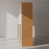 Guarda-Roupa Casal Alvorada 6 Portas e 6 Gavetas 100% MDF - Nature/Off White