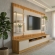 Conjunto Rack e Painel Baeza 1.80m Tauari